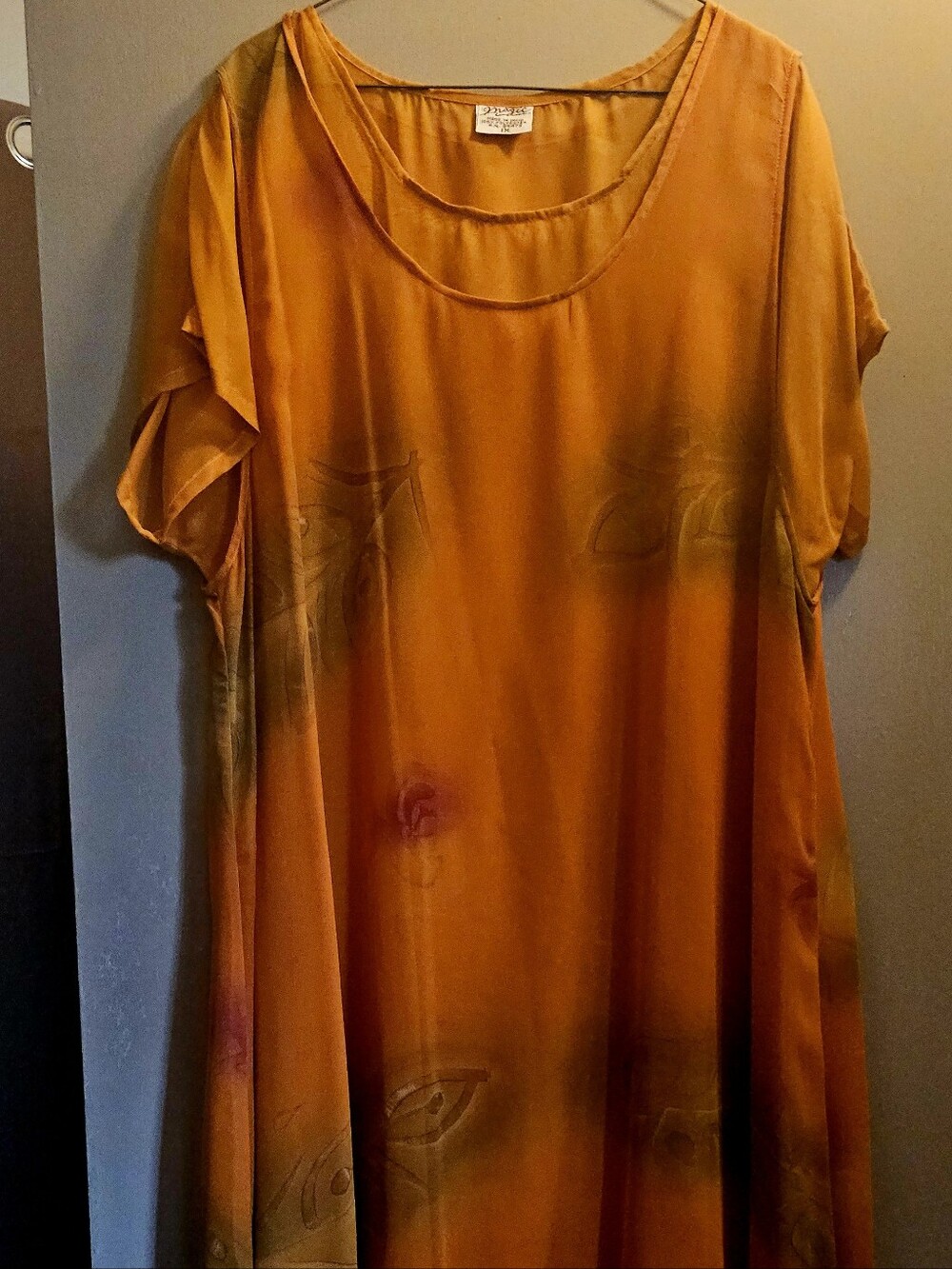 Flowy Women's Tunic Top in Golden Mustard